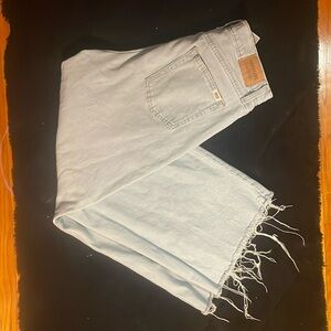 Levi’s light wash wide legged jeans